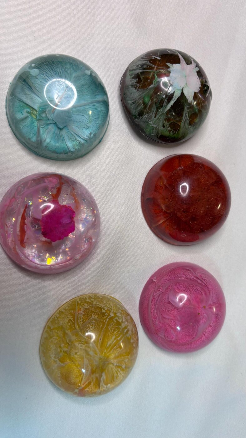 Mixed handmade resin crystal collection